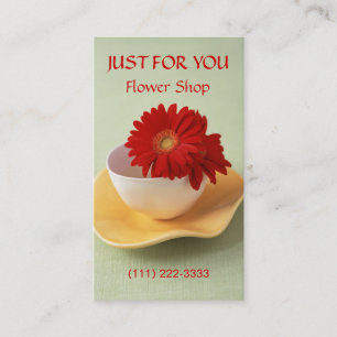 Personenkarte Florist und Blume Shop Visitenkarte