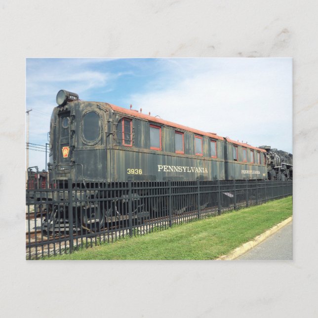 Personenkraftwagen. Straßburger Eisenbahn. Postkarte (Vorderseite)