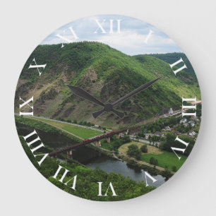 Personenzug in Ediger-Eller Große Wanduhr