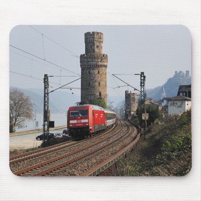 Personenzug in Oberwesel Mousepad (Vorne)