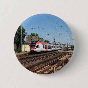 Personenzug in Rüdesheim am Rhein Button