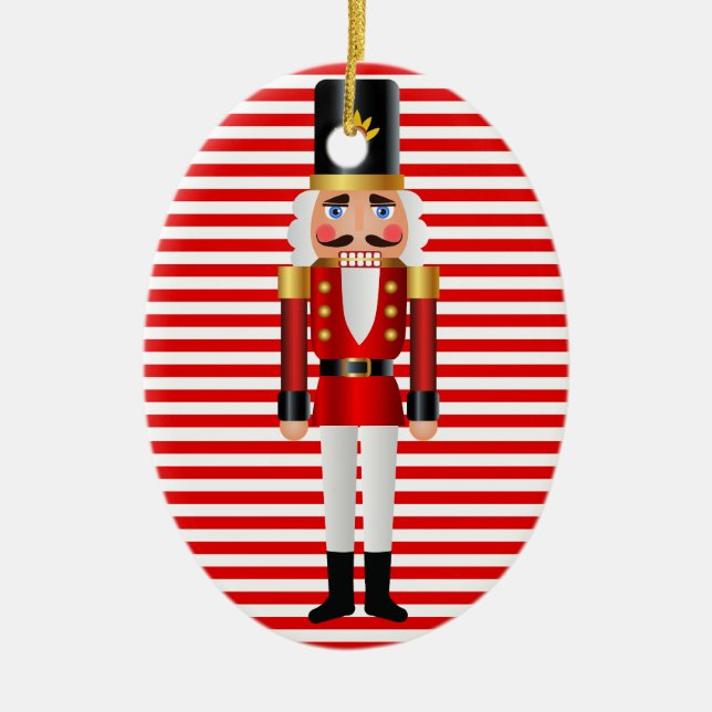Personifizieren erster Nussknacker des Babys Keramik Ornament (Vorne)