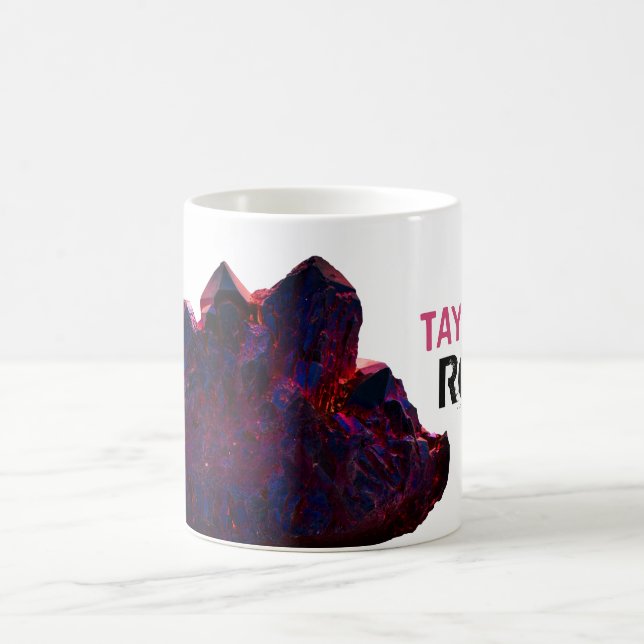 *~* personifizieren NAMENSfelsen lila rosa Kaffeetasse (Mittel)