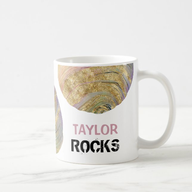*~* personifizieren NAMENSfelsen Magneta Kaffeetasse (Rechts)