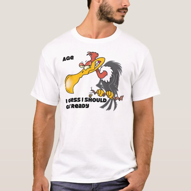 Personifizieren Sie Alter mit Bussard T-Shirt (Vorderseite)