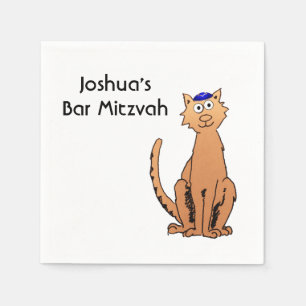 Personifizieren Sie Bar Mitzvah Kippah Serviette
