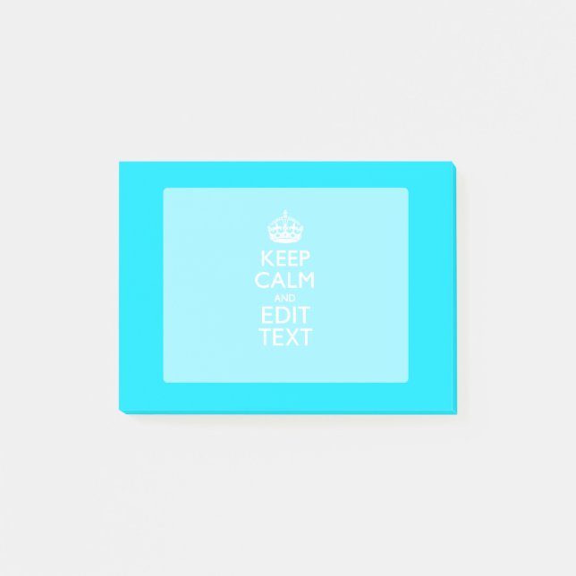 Personifizieren Sie behalten Ruhe Ihr Post-it Klebezettel (Vorderseite)