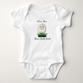 Personifizieren Sie, "das kleine Lamm der Mama. " Baby Strampler