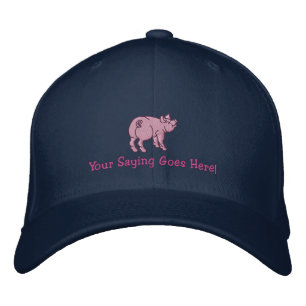 Personifizieren Sie ein niedliches kleines Schwein Bestickte Baseballkappe