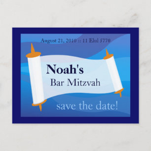 Personifizieren Sie eine Bar Mitzvah Postkarte