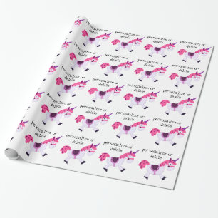 Personifizieren Sie Einhorn-Packpapier Geschenkpapier
