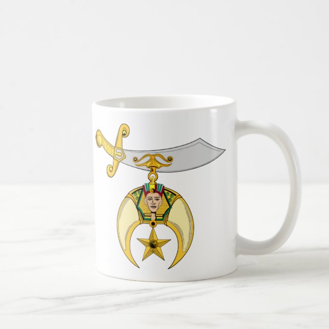 PERSONIFIZIEREN SIE EMBLEM SHRINERS KAFFEETASSE (Rechts)