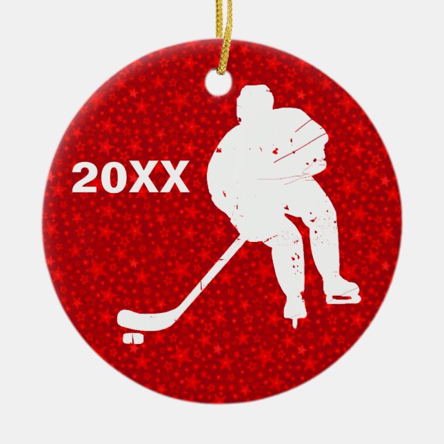 Personifizieren Sie es, Hockey Keramikornament (Vorne)