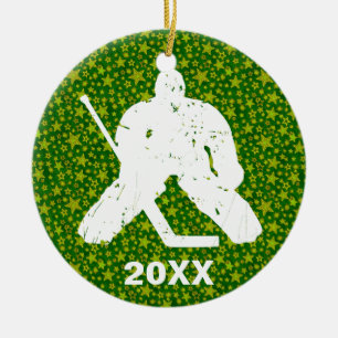 Personifizieren Sie es, Hockey-Tormann Keramik Ornament