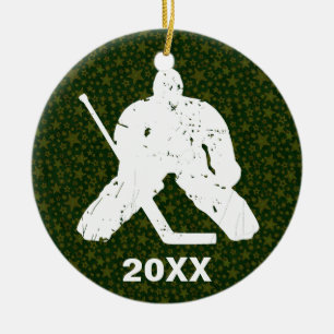 Personifizieren Sie es, Hockey-Tormann Keramikornament