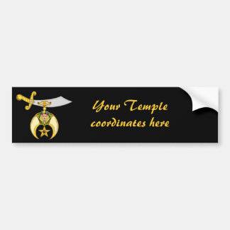 Personifizieren Sie Freimaurer- u. Shriners Emblem Autoaufkleber