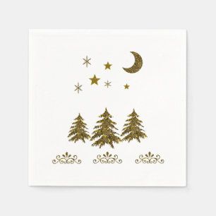 Personifizieren Sie, funkelnd Weihnachtsbaum, Serviette
