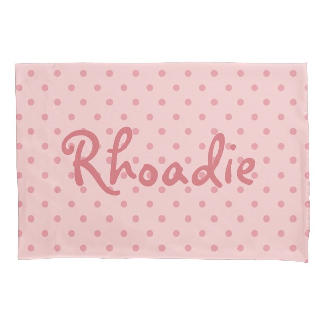 Personifizieren Sie Ihre rosa Tupfen Kissenbezug (Vorderseite)