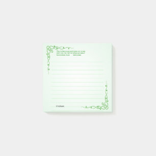 Personifizieren Sie:  Irischer Segen (#1) Post-it Klebezettel