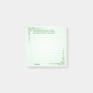 Personifizieren Sie:  Irischer Segen (#3) Post-it Klebezettel