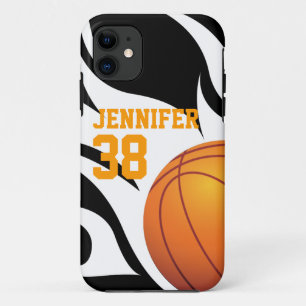 Personifizieren Sie lodernden Basketball B/W title_seo2