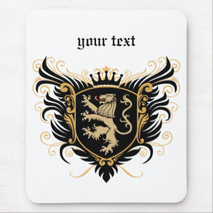 Personifizieren Sie Löwe-Wappen Mousepad