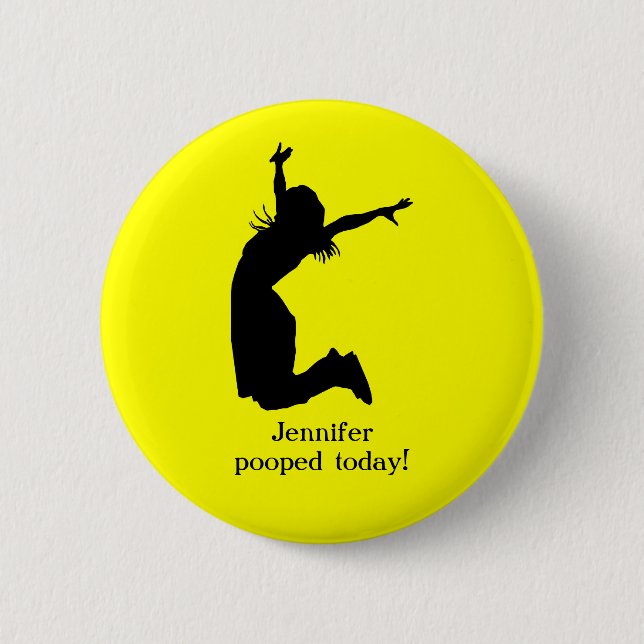 Personifizieren Sie mich kackte heute mit einem Button (Vorderseite)