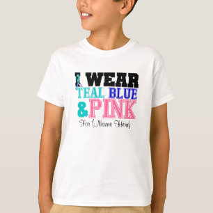 Personifizieren Sie mich tragen aquamarinen rosa T-Shirt