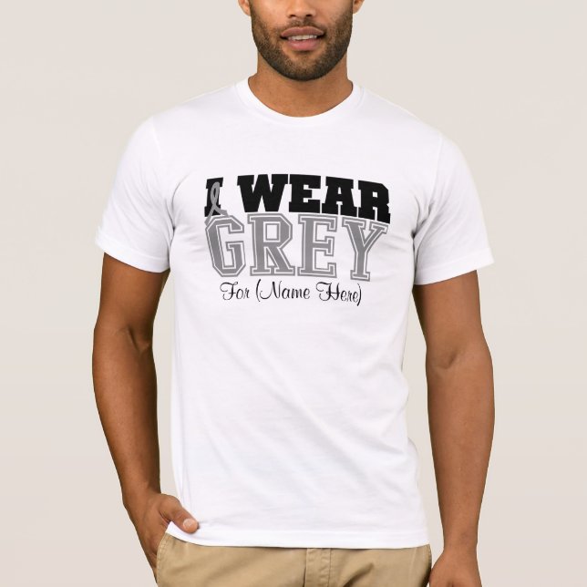 Personifizieren Sie mich tragen grauen T-Shirt (Vorderseite)