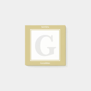 Personifizieren Sie:  Minimalistisches Gold und Post-it Klebezettel