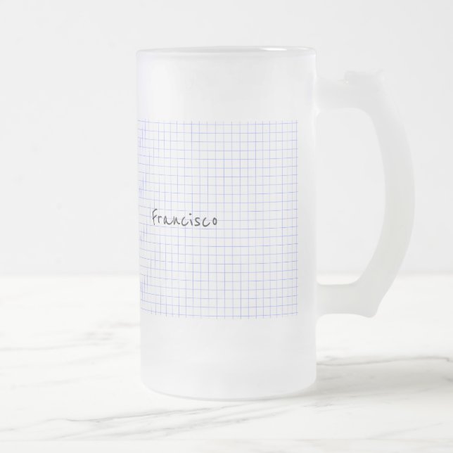 Personifizieren Sie:  Minimalistisches Mattglas Bierglas (Rechts)