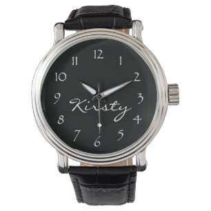 Personifizieren Sie Name-Schwarze Armbanduhr