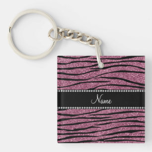 Personifizieren Sie nebelhafte rosa Glitter Schlüsselanhänger