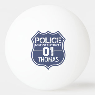 Personifizieren Sie Polizeidienststelle-Schild 01 Tischtennisball