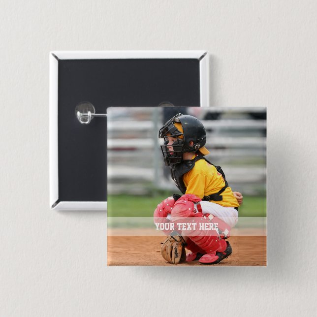 Personifizieren Sie Sport-Foto Button (Vorne & Hinten)