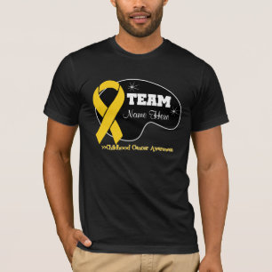 Personifizieren Sie Team-Namen - Kindheits-Krebs T-Shirt