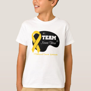 Personifizieren Sie Team-Namen - Kindheits-Krebs T-Shirt