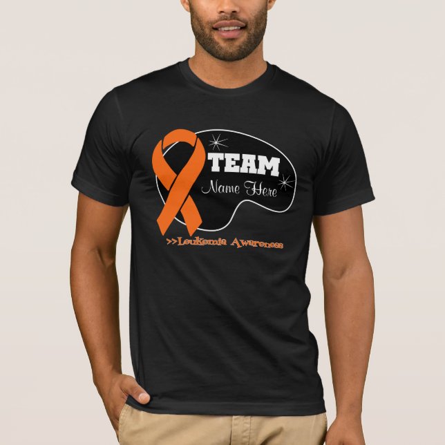 Personifizieren Sie Team-Namen - Leukämie T-Shirt (Vorderseite)