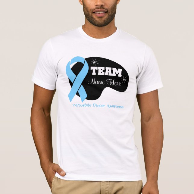 Personifizieren Sie Team-Namen - Prostatakrebs T-Shirt (Vorderseite)