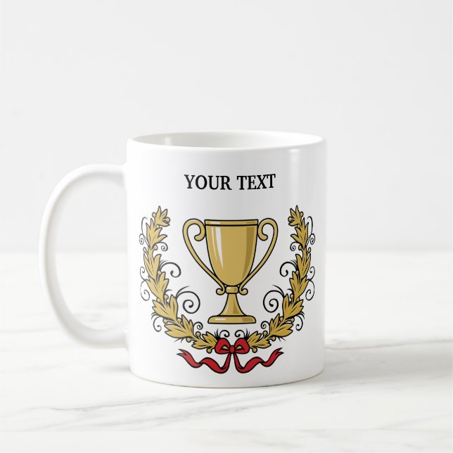 Personifizieren Sie Trophäe-Schale Kaffeetasse (Links)