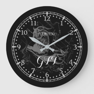 Personifizieren Sie Vintagen Große Wanduhr