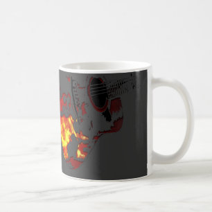 personifiziert lodernde Gitarrenkaffee-Tasse Kaffeetasse
