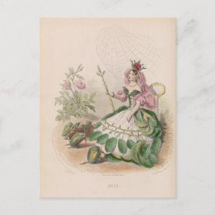 Personifizierte Blumen-Postkarte Postkarte