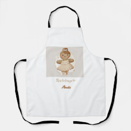 personifizierte Gingerbread Ballerina-Schürze Schürze