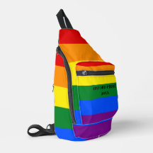 Personise Crossbody Bag - LGTBQI Primarflagge Stad