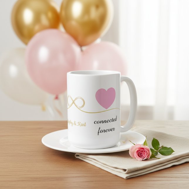 Personized Elegant Coffee Mug Gift for Couple Kaffeetasse (Von Creator hochgeladen)