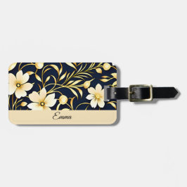 Personized Floral Luggage Tag Gepäckanhänger