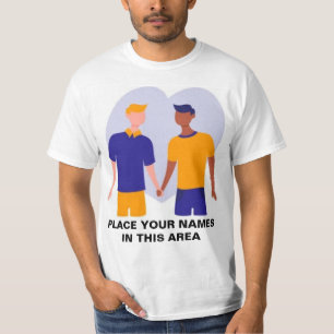 Persönlich angefertigtes Geschenk für den schwulen T-Shirt