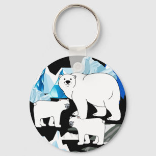 Persönlich dankbar Polar Bär Schlüsselanhänger