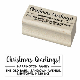 Persönlich frohe Weihnachten selbst adressiert Gummistempel